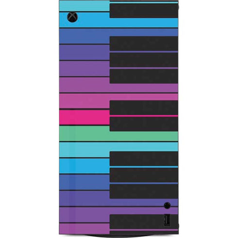 Color Piano Keys XBox Series X Digital Edition Console Skin